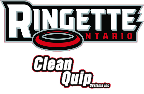 CleanQuip and Ringette Ontario logo collage